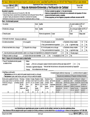 Formulario 13614-C (SP)