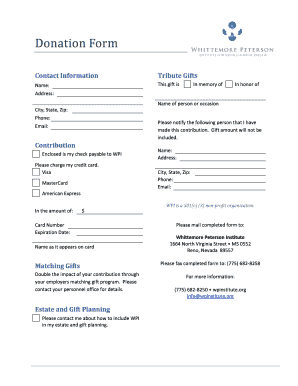Donation Form