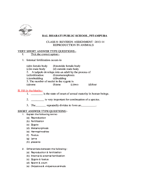 Bal Bharati Public School Pitampura Worksheets - Fill Online, Printable,  Fillable, Blank | pdfFiller