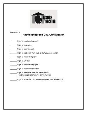 US Constitution Rights Quiz