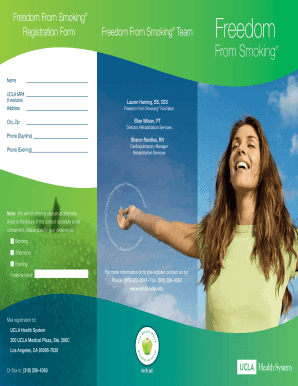 Freedom From Smoking Registration Form