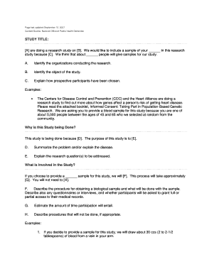 Genetic Research Study Consent Form