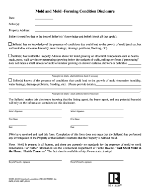 Mold Disclosure Form