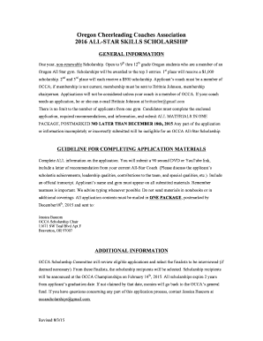 2016 All-Star Scholarship - Ridgeview High School