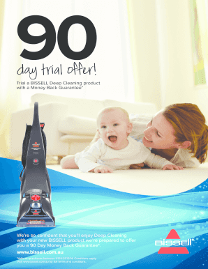 BISSELL 90 Day Trial Offer Redemption Form