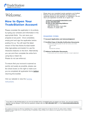 Forex Account Application Form