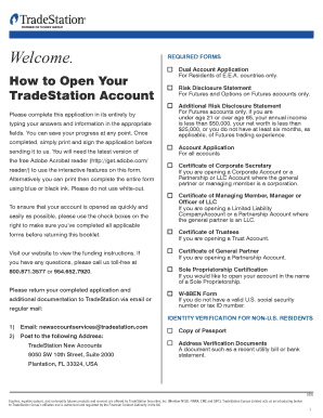 TradeStation Account Application