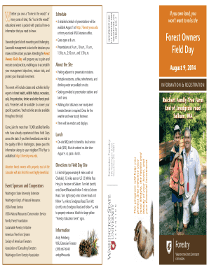 Forest Owners Field Day Registration Form