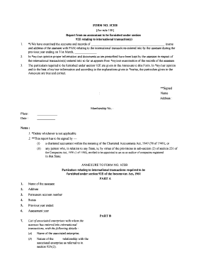 Form 3CEB Report on International Transactions