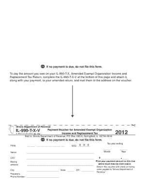 IL-990-T-X-V Payment Voucher