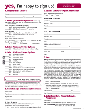 Home Warranty Service Agreement