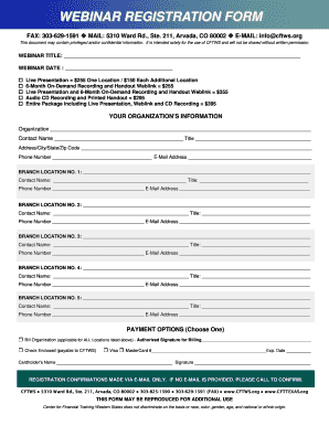 Webinar Registration Form - bcftwsbborgb