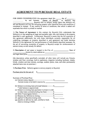 Real Estate Purchase Agreement