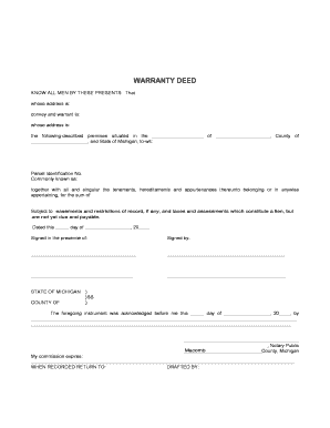 Warranty Deed