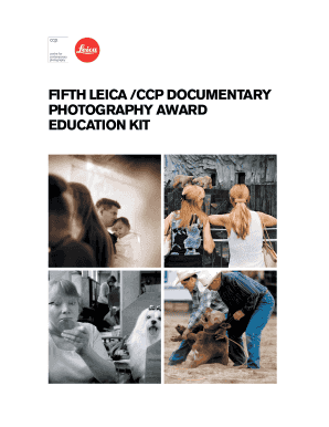 FIFTH LEICA CCP DOCUMENTARY PHOTOGRAPHY AWARD EDUCATION KIT - ccp org