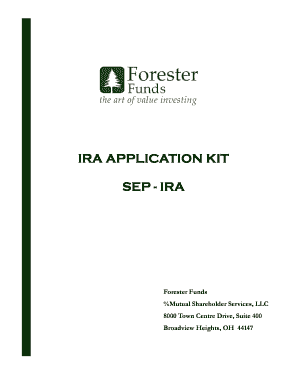Forester Funds SEP IRA Application Kit
