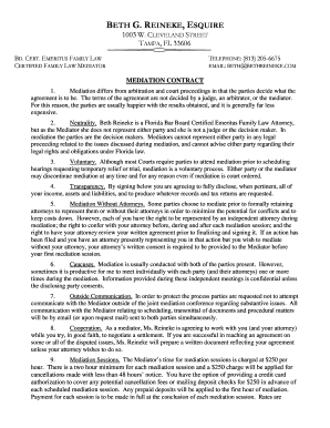 Mediation Contract