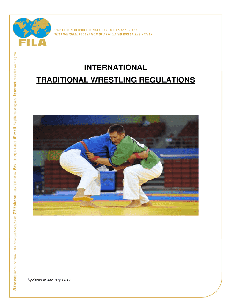 Fillable Online TRADITIONAL WRESTLING REGULATIONS Fax Email Print
