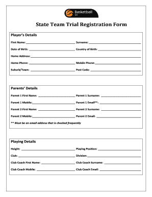State Team Trial Registration Form