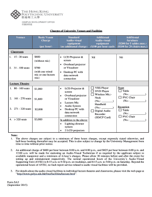 University Venue Booking Form