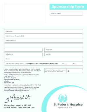 Sponsorship Form
