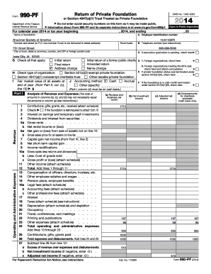 Form 990-PF 2014