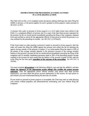 Motion to Proceed In Forma Pauperis