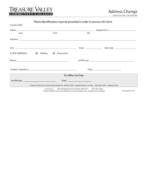 Address Change Form