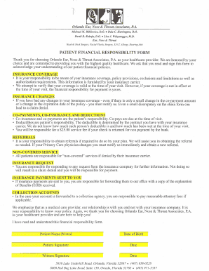 Patient Financial Responsibility Form