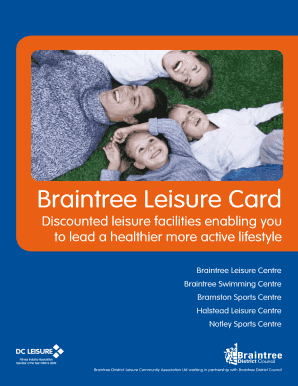 Braintree Leisure Card Application