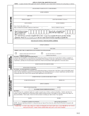 Pennsylvania Absentee Ballot Application