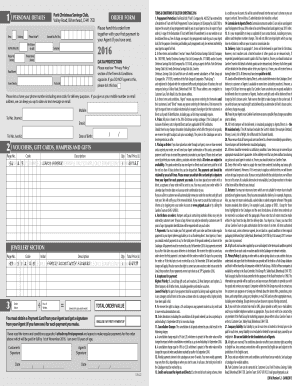 Park Christmas Savings Club Order Form