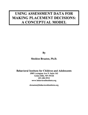 EBD Assessment and Placement Form