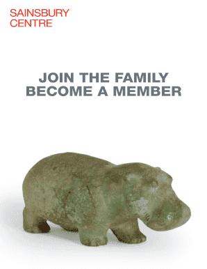Sainsbury Centre Membership Application Form