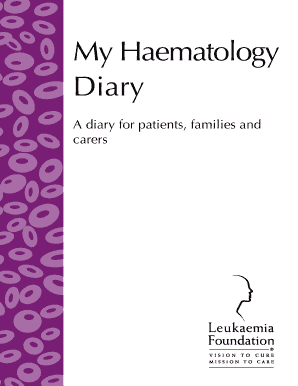 Haematology Patient Diary