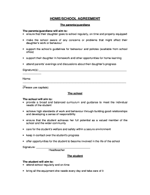 Home School Agreement