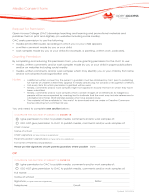 Media Consent Form