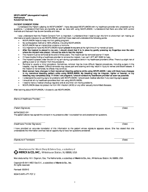 NEXPLANON Patient Consent Form