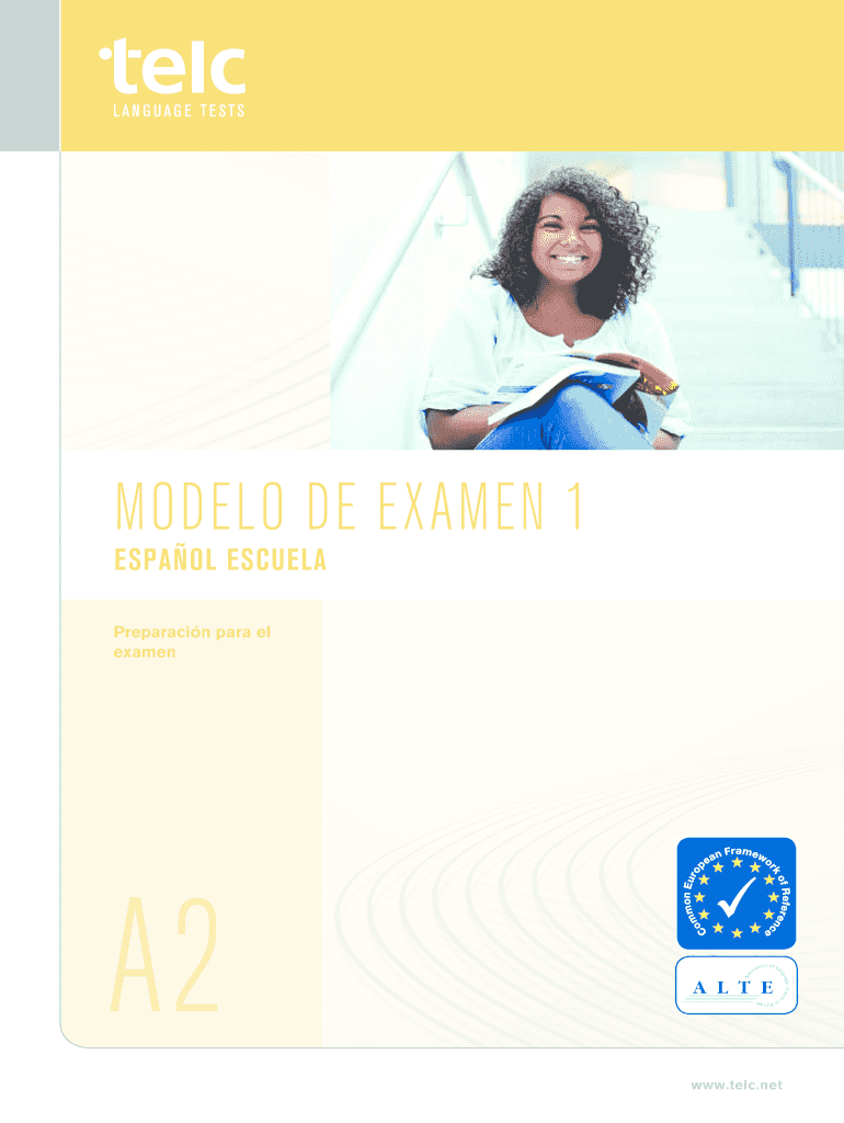 MODELO DE EXAMEN 1 - telc Vista previa en la página 1