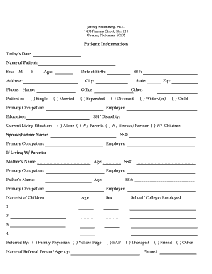 Patient Intake and Consent Forms