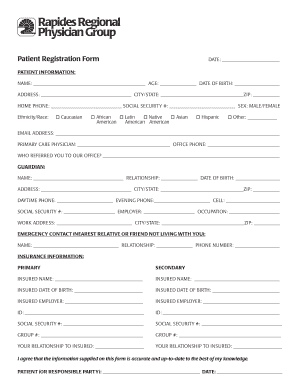 Patient Registration Form