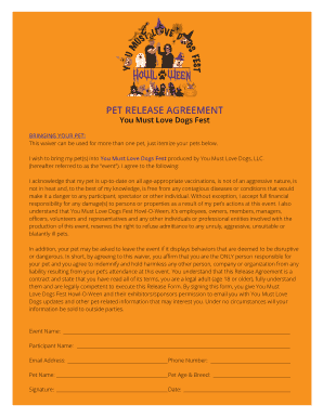 Pet Release Agreement