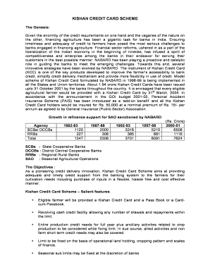 Kishan Credit Card Application Form
