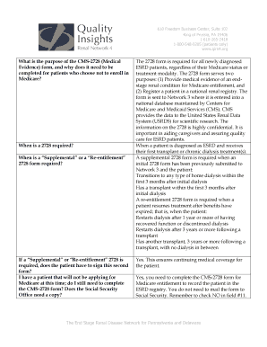 CMS-2728 Form for ESRD Patients