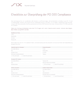 Checkliste zur Überprüfung der PCI DSS Compliance
