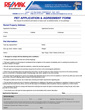 Sample memorandum of agreement - PET APPLICATION amp AGREEMENT FORM - bcdnbbrenetbbnetbau