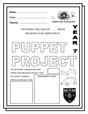 Design Brief for Animal Puppets