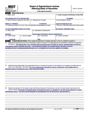 IRS Form 8937 Report