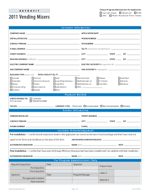 Retrofit Program Application