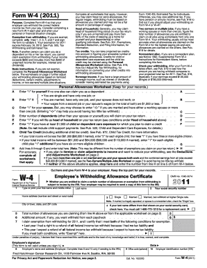 Form W-4 (2011)